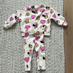 Zara Disney Sweatshirt & Leggings in 12-18months